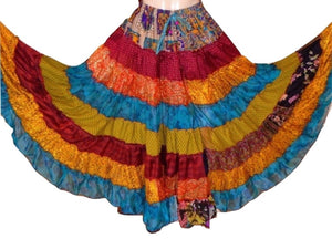 Banjara Gypsy Hippie Frill Skirts - COLOURFULL SHADES