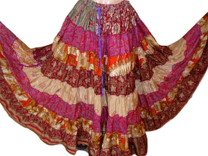 Banjara Gypsy Hippie Frill Skirts - COLOURFULL SHADES