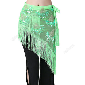New Belly dance costumes sequins tassel indian belly dance Hip scarf for women belly dancing belt