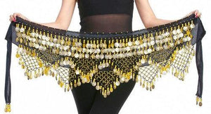Stunning Belly dance hip scarf coin belt