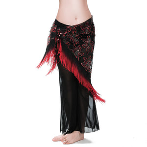 New Women Belly Dance Costume Hip Scarf Wrap Sequins Belt